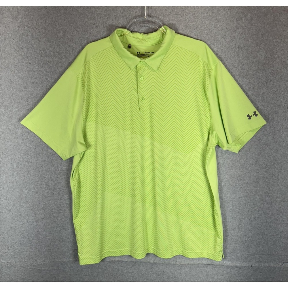 Under Armour Shirt Mens 2XL HeatGear Polo Golf Performance Athletic 1306313
